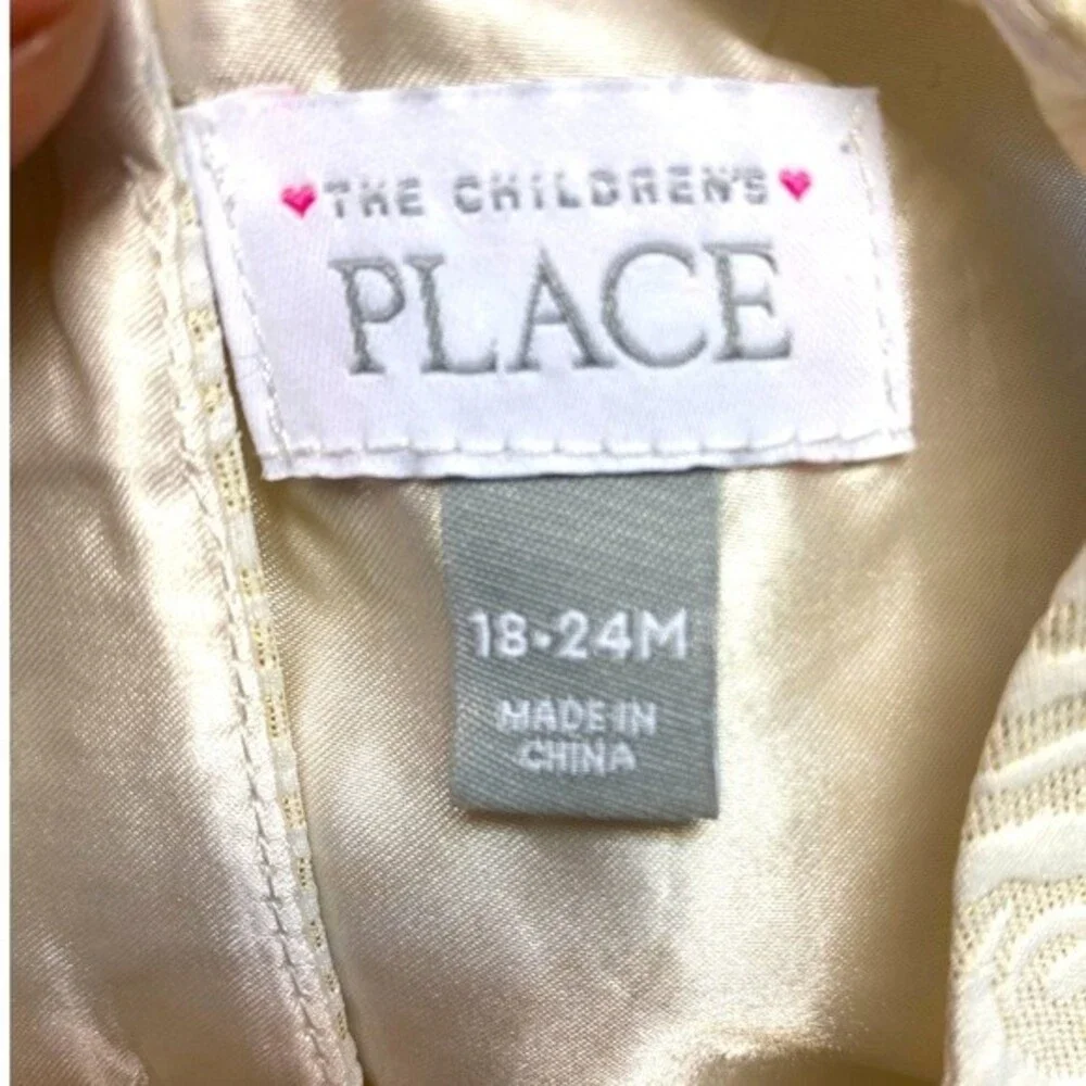 The Children’s Place Girl’s Cream Party Dress